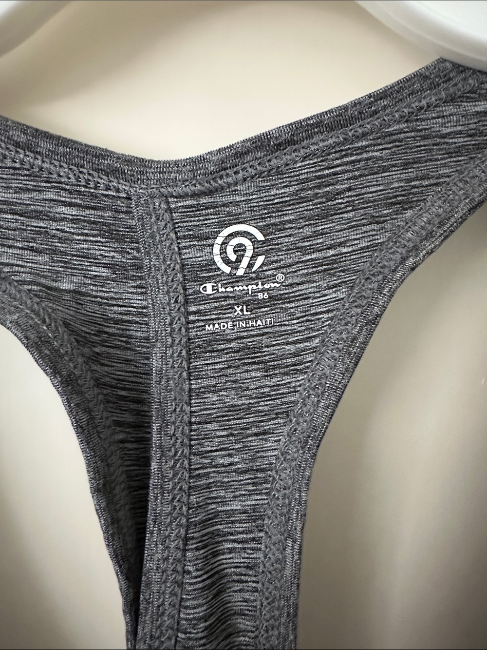 Gray Racerback Tank Top - Performance Layering - Picture 2 of 3